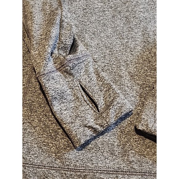 PINK Victorias Secret Stretch  Women XS  Thumb Hole Long Sleeve Mock Neck Gray - Picture 5 of 9